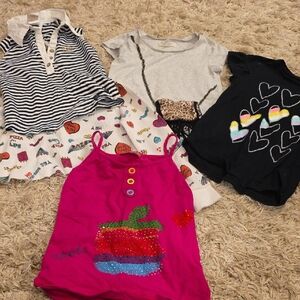 Colorful Girls Size 6 Tops Bundle Of 5